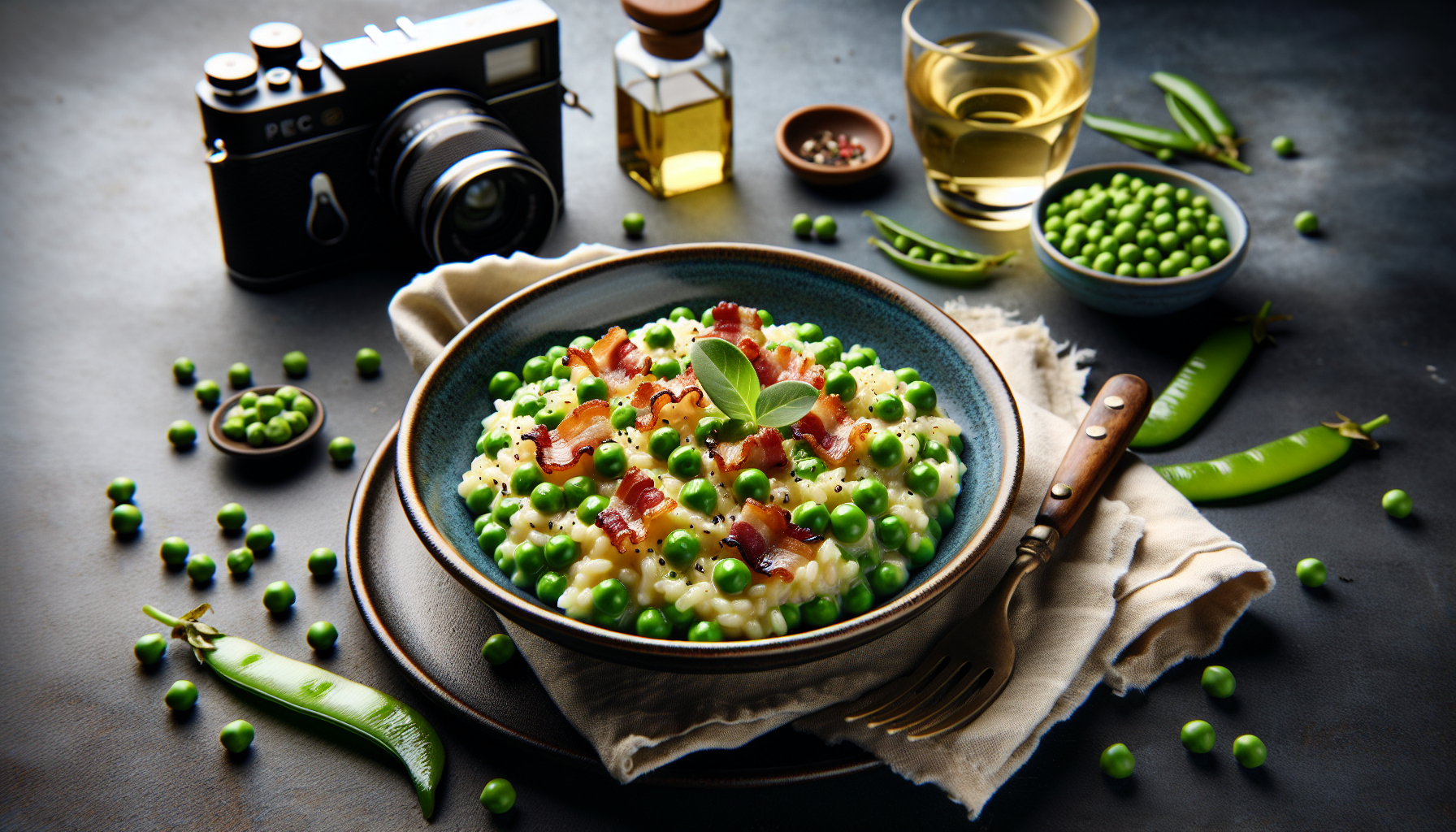 risotto piselli pancetta